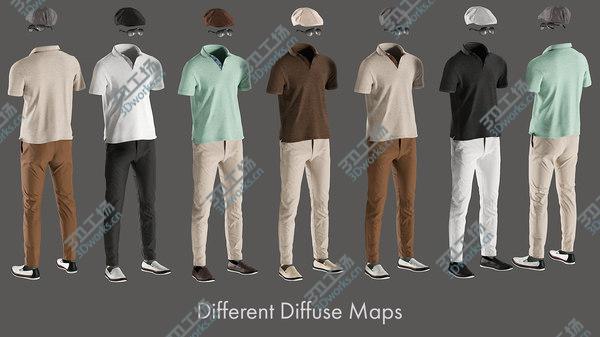 images/goods_img/20210312/3D Men's Polo with Pants, Shoes and Hat 8/3.jpg